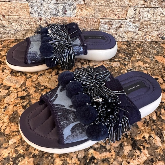 Marc Jacobs Women's Emerson Pompom Sport Sandal Slide - Picture 4 of 9